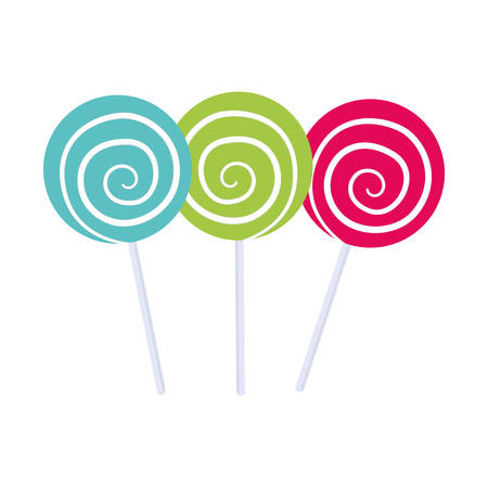 砂糖食品コンセプト フラットかわいいキャンディの図で表され デザインを分離 のイラスト素材 ベクタ Image 砂糖食品コンセプト フラットかわいいキャンディの図で表され デザインを分離 のイラスト素材 ベクタ Image