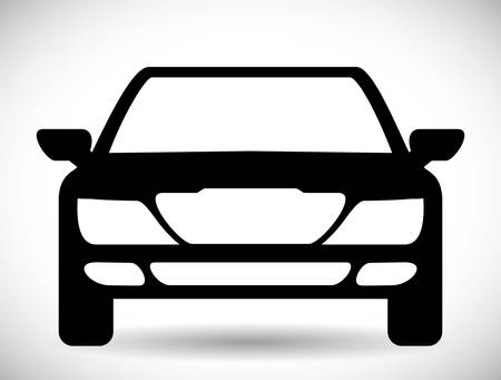 交通設計車シルエット アイコンで表されます フラットとイラストを分離します のイラスト素材 ベクタ Image