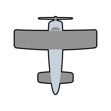 airplane grey travel transporation flying icon isolated and
