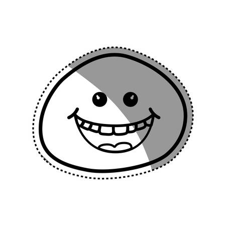 面白い顔文字漫画アイコン ベクトル イラスト グラフィック デザインのイラスト素材 ベクタ Image