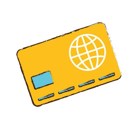 Credit card online shopping image vector illustration eps 10