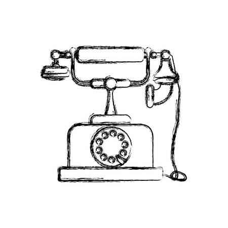 ビンテージ アンティーク電話アイコン ベクトル イラスト グラフィック デザイン のイラスト素材 ベクタ Image