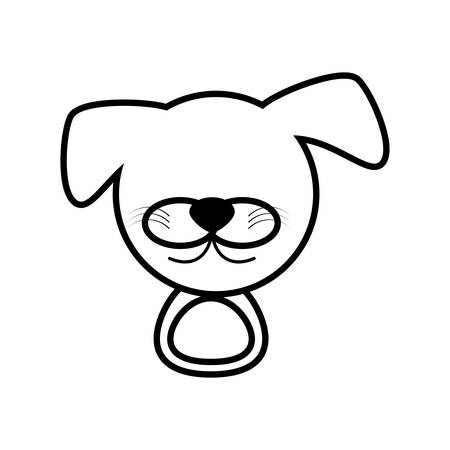 outline dog head animal vector illustration eps 10 royalty free outline of a dog
