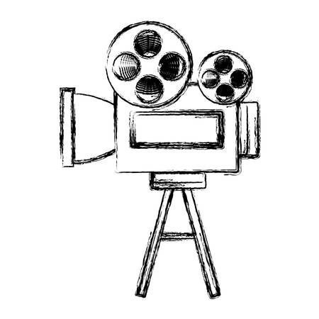 movie reel equipment icon vector illustration graphic design royalty