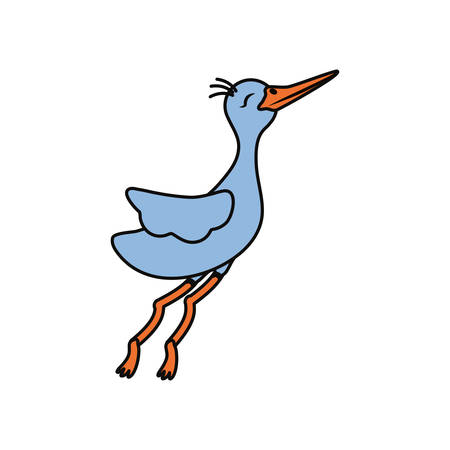 かわいいコウノトリ漫画アイコン ベクトル イラスト グラフィック デザインのイラスト素材 ベクタ Image