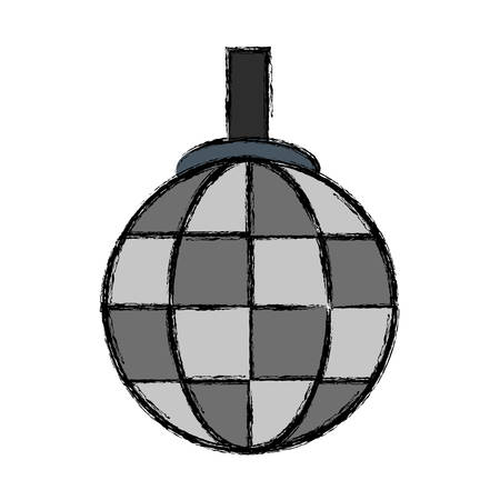 白い背景のベクトル図をかわいいディスコ ランプ アイコン のイラスト素材 ベクタ Image