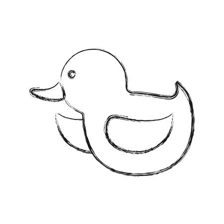 白地カラフルなデザインのベクトル図をかわいいアヒル アイコンのイラスト素材 ベクタ Image 87116563