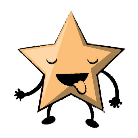 可愛い星アイコンのイラスト素材 ベクタ Image