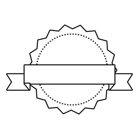 label ribbon banner blank template vector illustration royalty free ribbon banner template