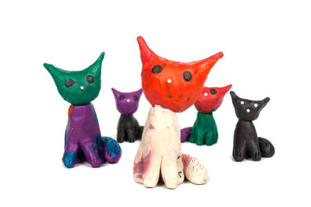 Les Chats En Pate A Modeler Banque D Images Et Photos Libres De Droits Image Les Chats En Pate A Modeler Banque D Images Et Photos Libres De Droits Image