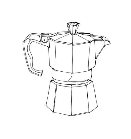 Coffee Percolator Clip Art Hand Drawn Illustration Coffee Percolator Clip Art Hand Drawn Illustration