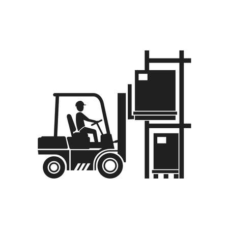2 969 フォークリフトのシルエット のイラスト素材 ベクター 123rf