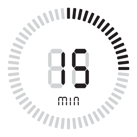 the digital timer 15 minutes electronic stopwatch with a gradient
