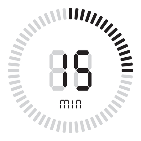 The digital timer 15 minutes. electronic stopwatch with a gradient dial - 110535750