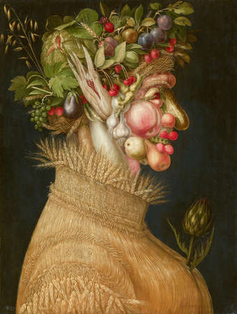 Giuseppe arcimboldo, lato, 1563, olej na desce, muzeum historii sztuki, wiedeń, austria Zdjęcie Seryjne