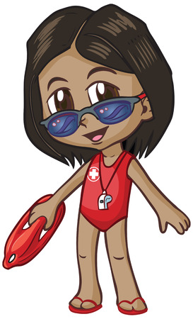 ベクトル クリップ アート漫画ブレーク ダンスを使用してアジアの女の子のサッカーを移動します また 白人とアフリカの Ethicities で利用可能 のイラスト素材 ベクタ Image