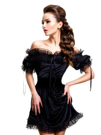 573 983 Schwarzes Kleid Lizenzfreie Bilder Und Fotos Kaufen 123rf
