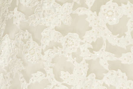 クリーム シルク生地のワンピース結婚式ドレス の写真素材 画像素材 Image