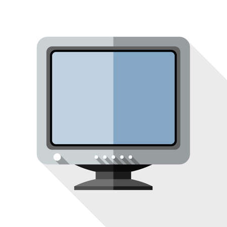 ベクトル レトロなコンピューター モニターのアイコン 白い背景上の長い影をフラット スタイルで古いコンピューターのモニターの簡単なアイコンのイラスト素材 ベクタ Image ベクトル レトロなコンピューター モニターのアイコン 白い背景上の長い影をフラット スタイルで古いコンピューターのモニターの簡単なアイコンのイラスト素材 ベクタ Image