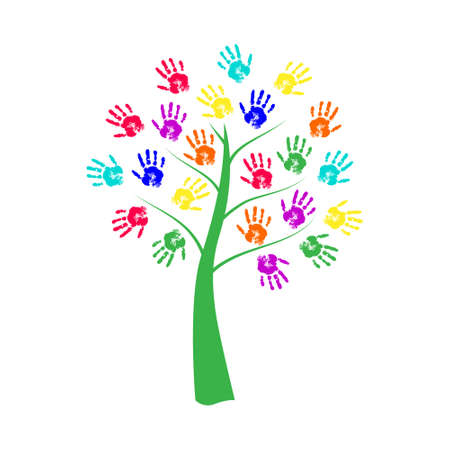 127 Handprint Tree Cliparts, Stock Vector and Royalty Free Handprint Tree Illustrations
