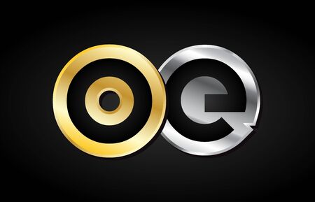 oe o e gold golden silver alphabet letter metal metallic grey oe letter