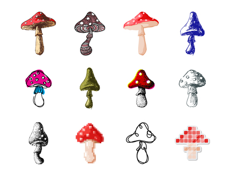 Nancyint Motif de Champignons color/és Fard /à Joues Boletus Sketch Style Plantes Automne Illustration Boxer pour Hommes XXL