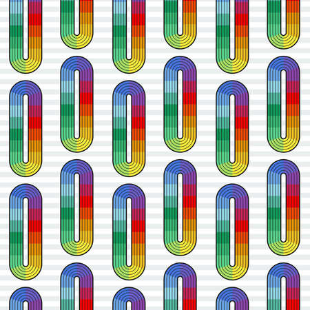 seamless abstract pattern of elements in all colors of the rainbow