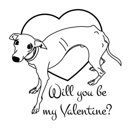 イタリアン グレーハウンド かわいいベクター漫画の犬 のイラスト素材 ベクタ Image イタリアン グレーハウンド かわいいベクター漫画の犬 のイラスト素材 ベクタ Image