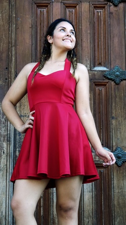 cute red sundress