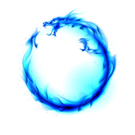 抽象的な青い炎の竜 設計のための白い背景の図 の写真素材 画像素材 Image 抽象的な青い炎の竜 設計のための白い背景の図 の写真素材 画像素材 Image