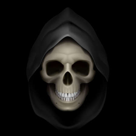 死のイメージとして黒いフード 死神 のイラスト素材 ベクタ Image