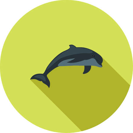 イルカ 魚 自然アイコン ベクトル画像 海の使用もできます Web アプリ 携帯アプリ 印刷媒体での使用に適しています のイラスト素材 ベクタ Image