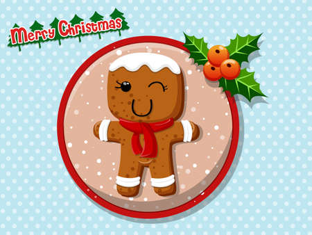 merry christmas cute cartoon gingerbread man cookies on a colorful background happy new year - Merry Christmas Cute merry christmas cute cartoon gingerbread man cookies on a colorful background happy new year - Merry Christmas Cute