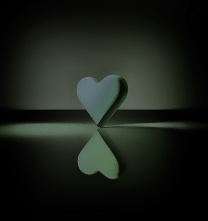 3d Heart Shape Lit By Multiple Colored Lights Semi Gloss Material Stock Photo Picture And Royalty Free Image Image