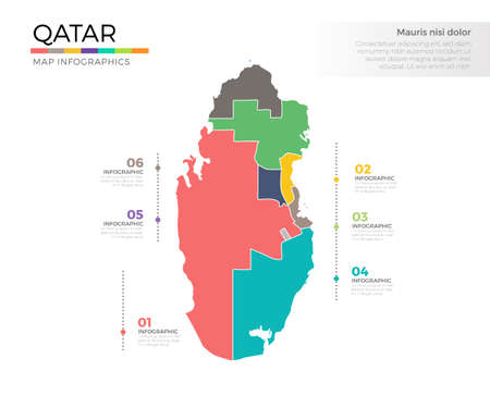 usa country map infographic colored template with regions and