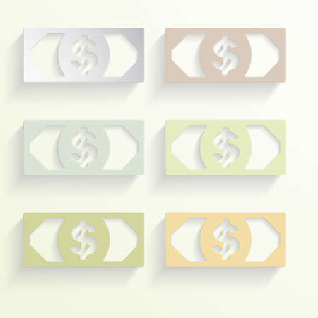 dolar: colored signs, money coins Dolar Kho ảnh