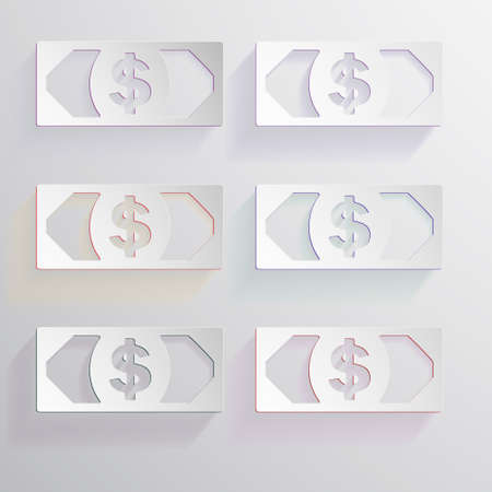 dolar: colored signs, money coins Dolar Kho ảnh