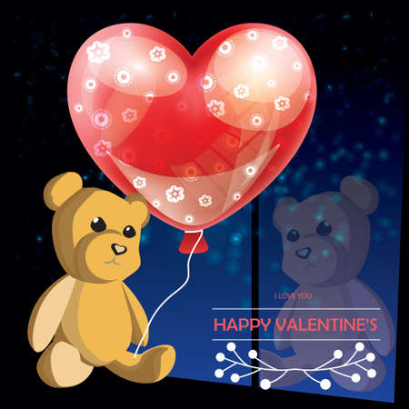 バレンタインデーのイラスト カードはかわいいテディベアと座っている美しいおもちゃのクマと恋のバルーン バレンタイン バレンタインデーの背景 のベクトルします のイラスト素材 ベクタ Image バレンタインデーのイラスト カードはかわいいテディベアと座っている美しいおもちゃのクマと恋のバルーン バレンタイン バレンタインデーの背景 のベクトルします のイラスト素材 ベクタ Image