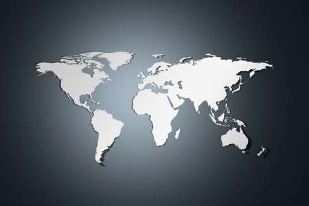 crumpled paper recycling map world