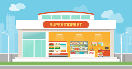 スーパーマーケット のイラスト素材 ベクター 123rf
