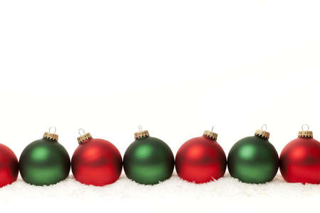 row of green and red christmas ornaments on white background stock photo picture and royalty free image image 16419043 - Red White Green Christmas Decor row of green and red christmas ornaments on white background stock photo picture and royalty free image image 16419043 - Red White Green Christmas Decor