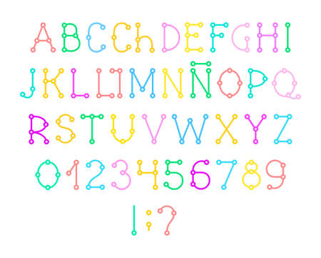 ピンクの花のフォントでスペイン語のアルファベット のイラスト素材 ベクタ Image