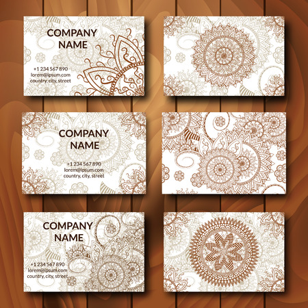 vintage business cards set ornamental mandala indian arabic ornaments mehndi henna tattoo - Vintage Business Cards vintage business cards set ornamental mandala indian arabic ornaments mehndi henna tattoo - Vintage Business Cards
