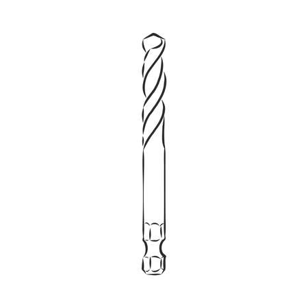 Vector Clipart Print Metallic drill set Metallic drill clipart vector design illustration