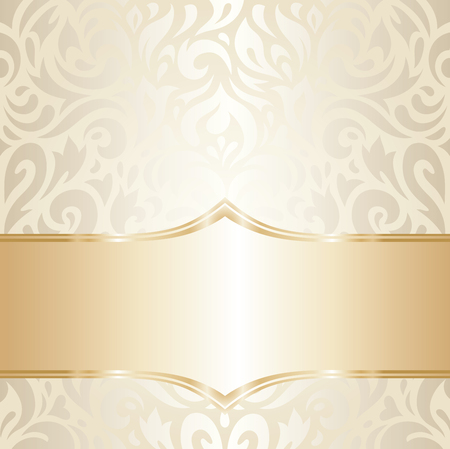 豪華な黄金花結婚式ビンテージ壁紙背景デザイン のイラスト素材 ベクタ Image 豪華な黄金花結婚式ビンテージ壁紙背景デザイン のイラスト素材 ベクタ Image