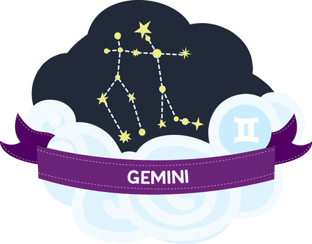 星座は双子座はかなり簡単スポットに空に のイラスト素材 ベクタ Image 星座は双子座はかなり簡単スポットに空に のイラスト素材 ベクタ Image
