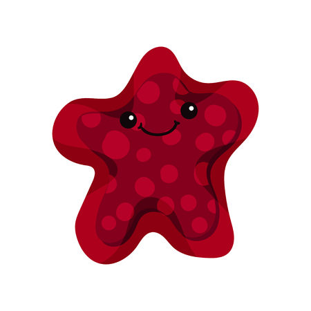 かわいい漫画点線ヒトデキャラクター 無脊椎動物アニメベクトルイラスト のイラスト素材 ベクタ Image かわいい漫画点線ヒトデキャラクター 無脊椎動物アニメベクトルイラスト のイラスト素材 ベクタ Image