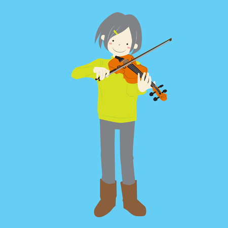 女の子の演奏ヴァイオリン ベクトル ストック イラスト のイラスト素材 ベクタ Image 女の子の演奏ヴァイオリン ベクトル ストック イラスト のイラスト素材 ベクタ Image