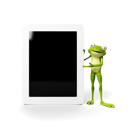 3d rendered illustration of a funny frog Stock Photo