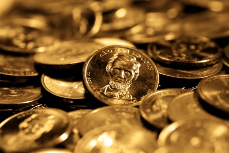 Gold coin: Một đống goins vàng đại diện cho sự giàu có và tiết kiệm Kho ảnh
